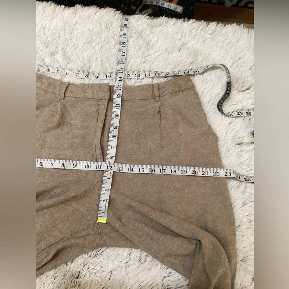 Old Navy linen blend Taylor wide leg trouser light tan Woman’s size XL - Picture 12 of 15